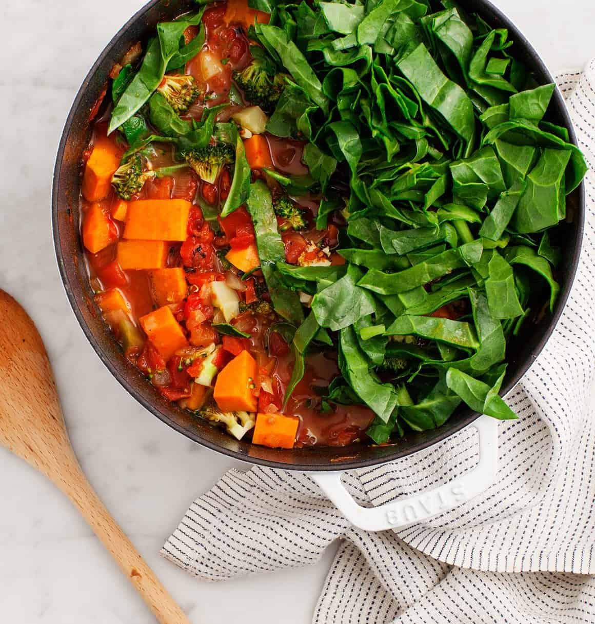 Sustenance Sweet Potato Soup Sustenence Sweet Potato Stew from The Perfect Blend Cookbook by Tess Masters