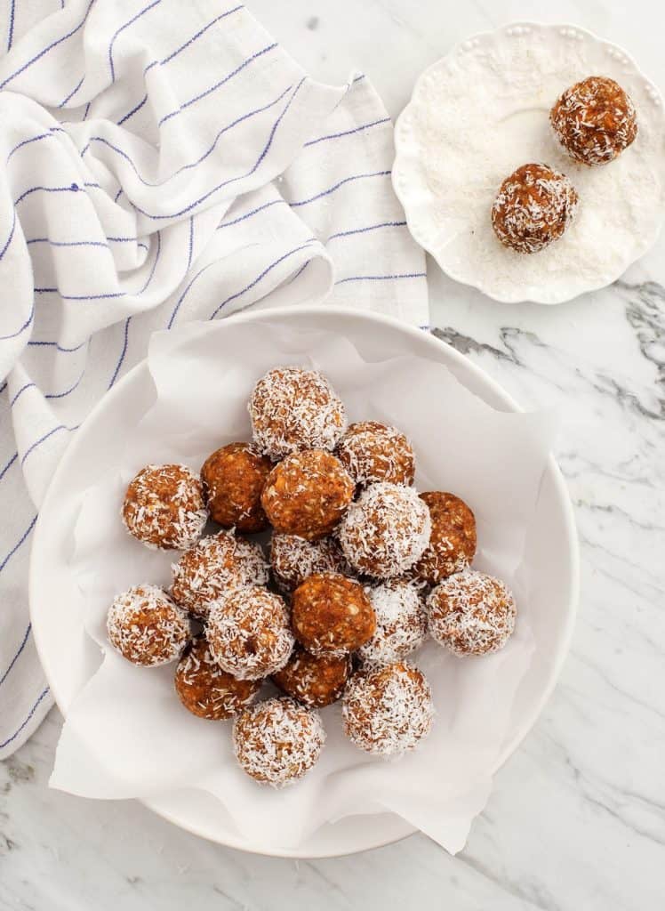 AlmostRaw Carrot Cake Bliss Balls Recipe Love and Lemons