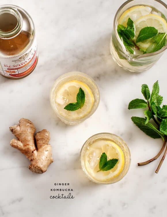 Healthy Easter Brunch Recipes Ginger Kombucha Cocktails