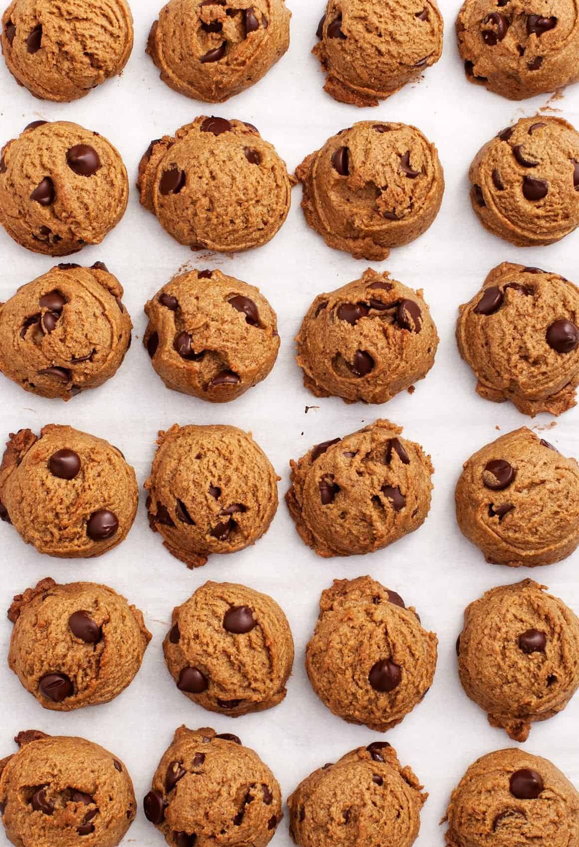 Peanut butter chocolate chip cookies