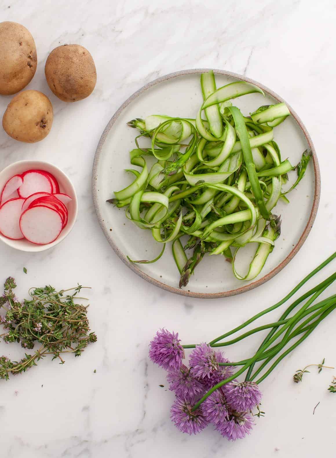Farmers Market Potato and Asparagus Pizza Farmers Market Potato & Asparagus Pizza ingredients