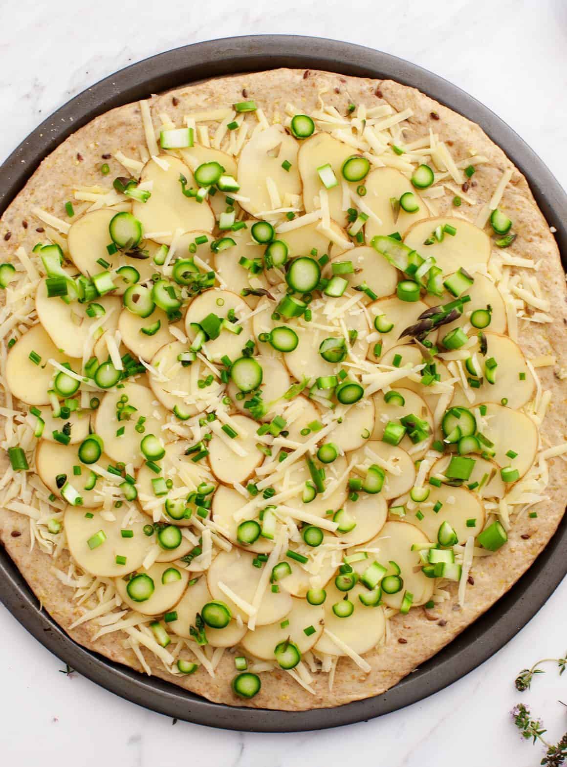 Farmers Market Potato and Asparagus Pizza Farmers Market Potato & Asparagus Pizza