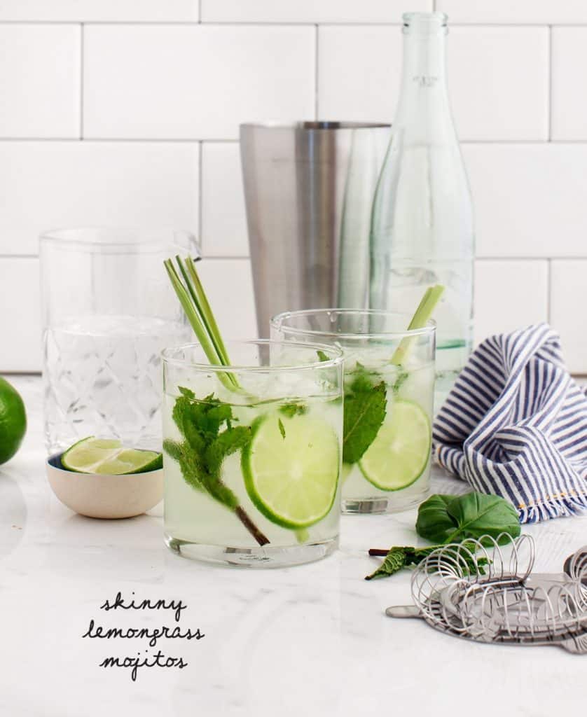 Skinny Lemongrass Mojitos Recipe Love and Lemons