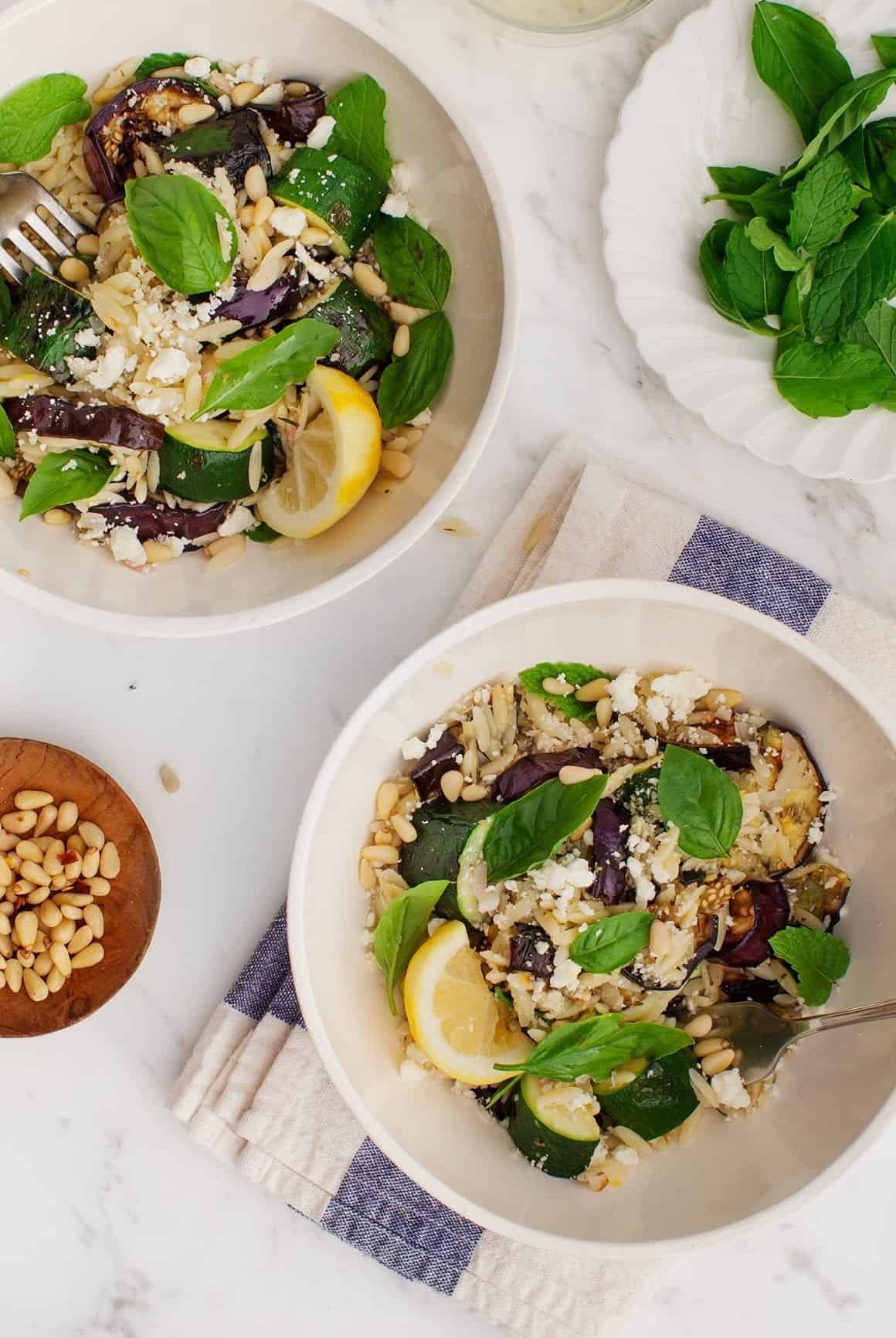 Greek Orzo with Lemon and Herbs - Sprinkles and Sprouts