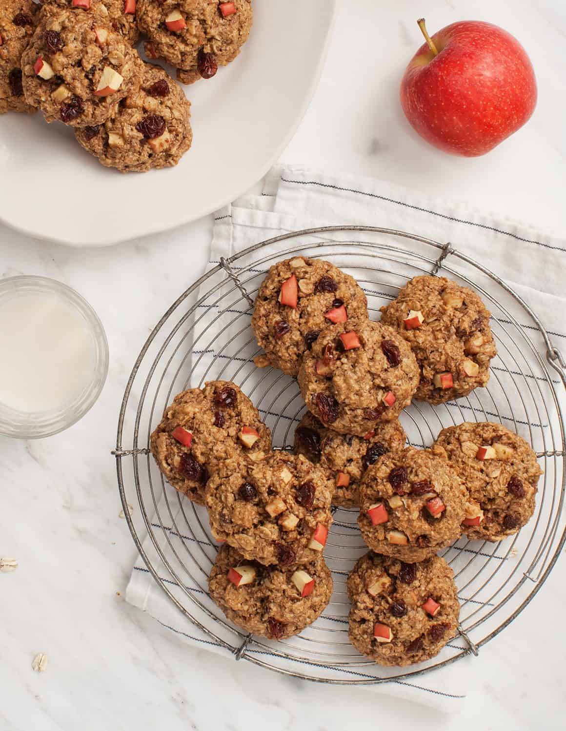 Apple Oatmeal Raisin Cookies Recipe - Love and Lemons