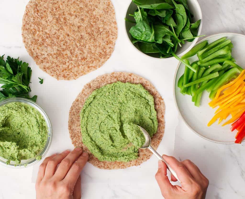 Spinach Hummus Wrap Recipe Love and Lemons