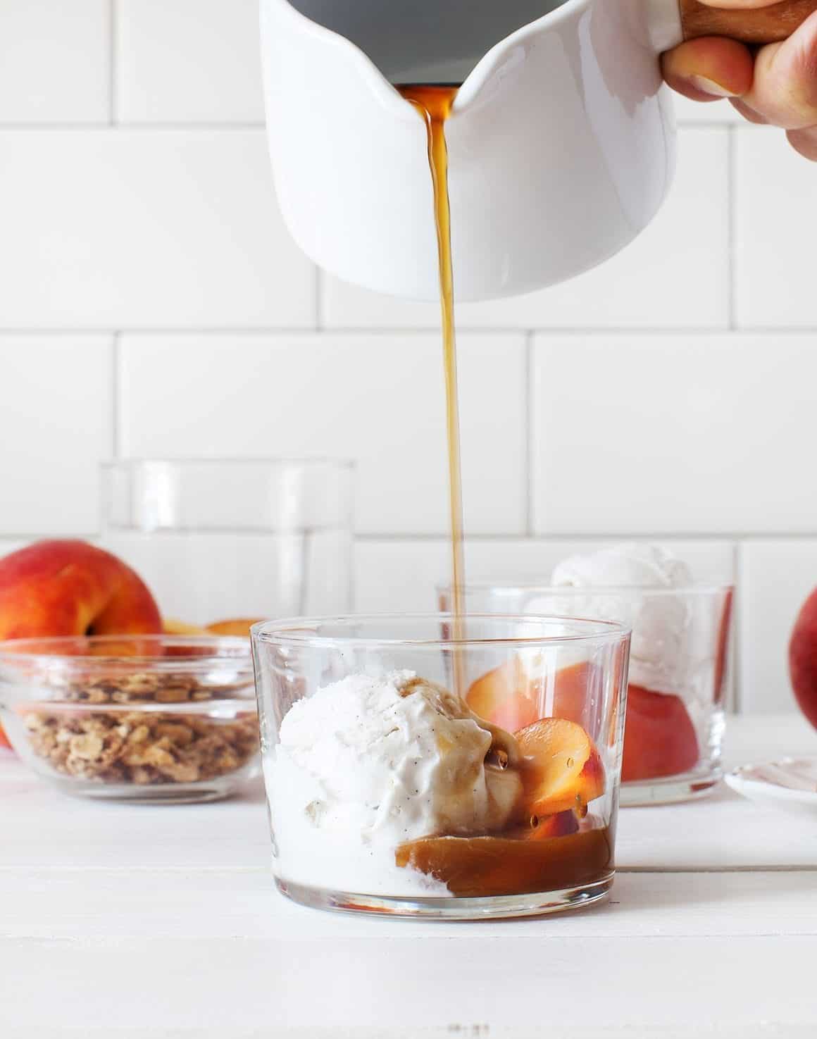 Peach Affogato