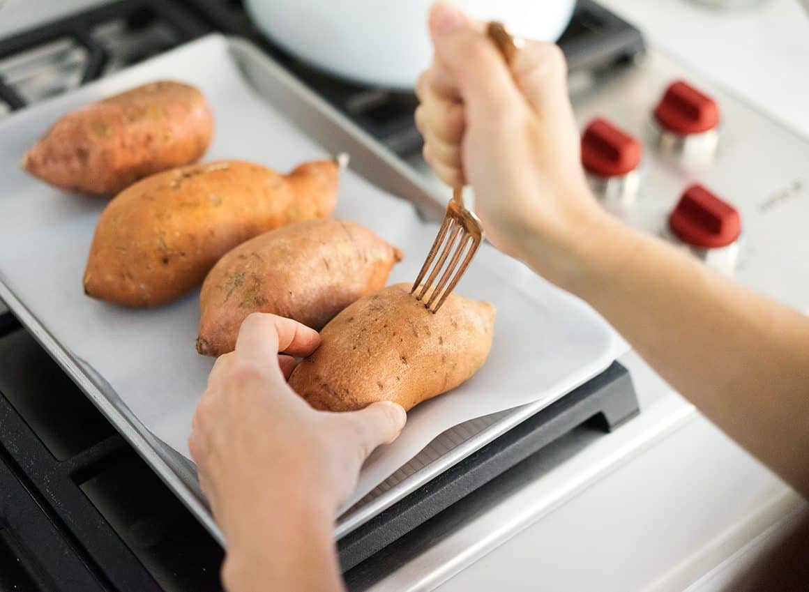 Crispy Baked Sweet Potato Fries Recipe - Kristine's Kitchen