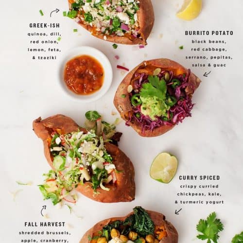 Stuffed Sweet Potatoes, 4 Ways