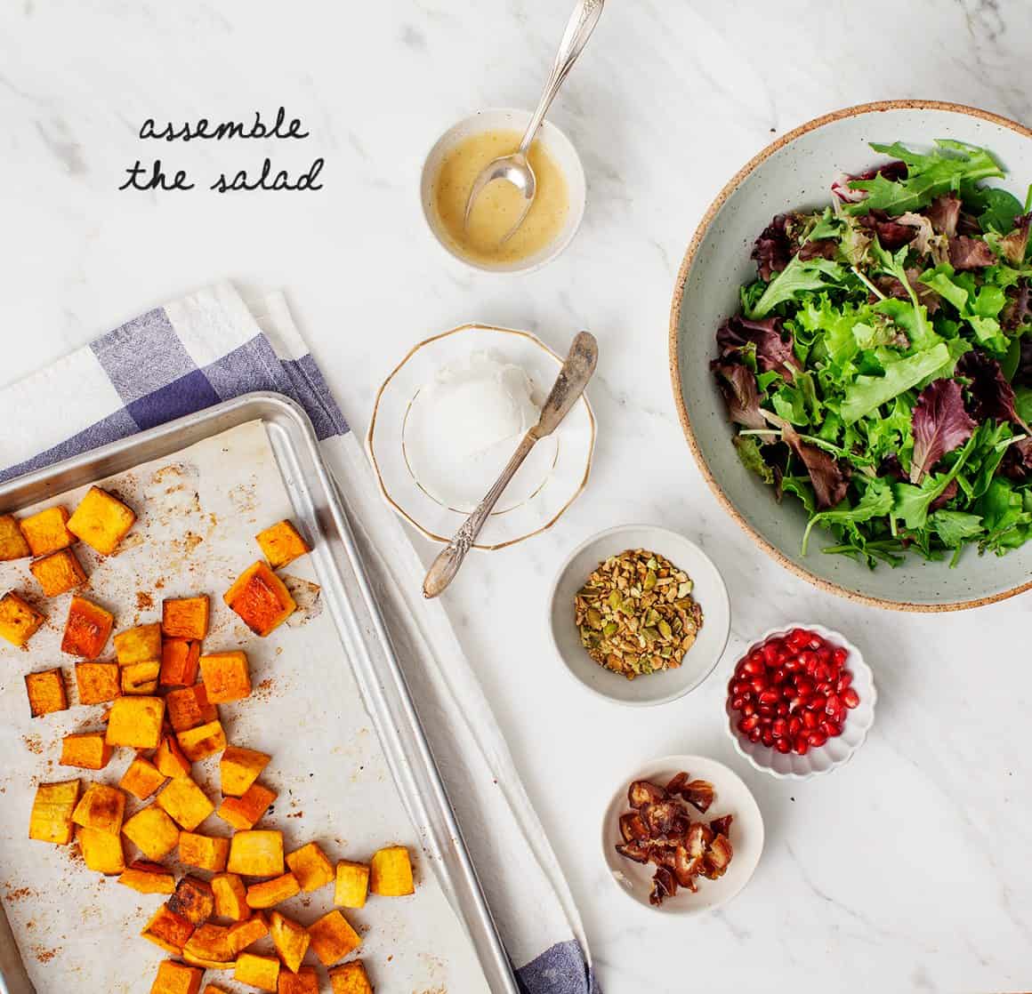 Roasted Winter Squash Bento Salad Recipe