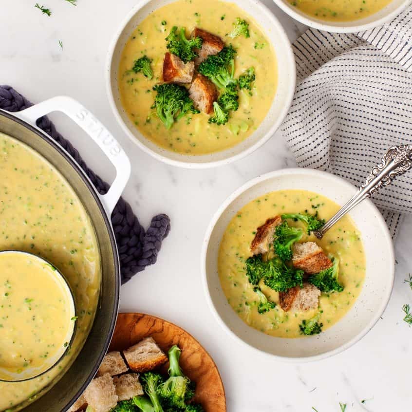 Vegan Broccoli Soup Recipe Love and Lemons