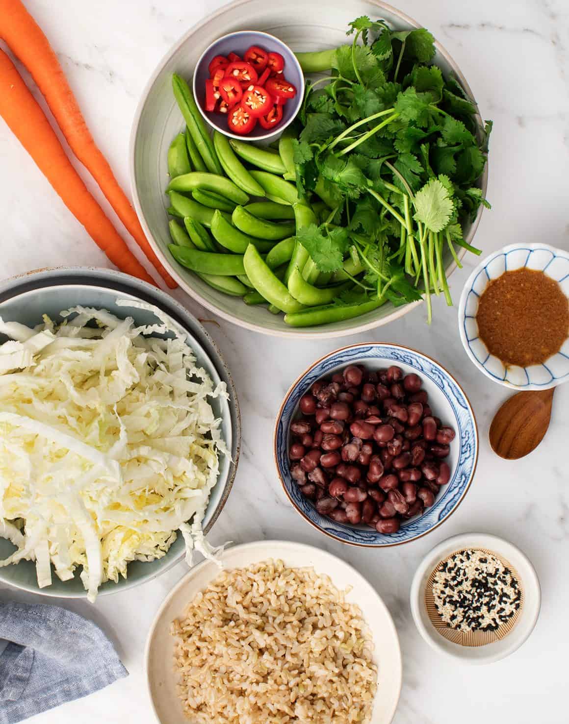 Brown Rice and Adzuki Bean Bowls Recipe - Love and Lemons