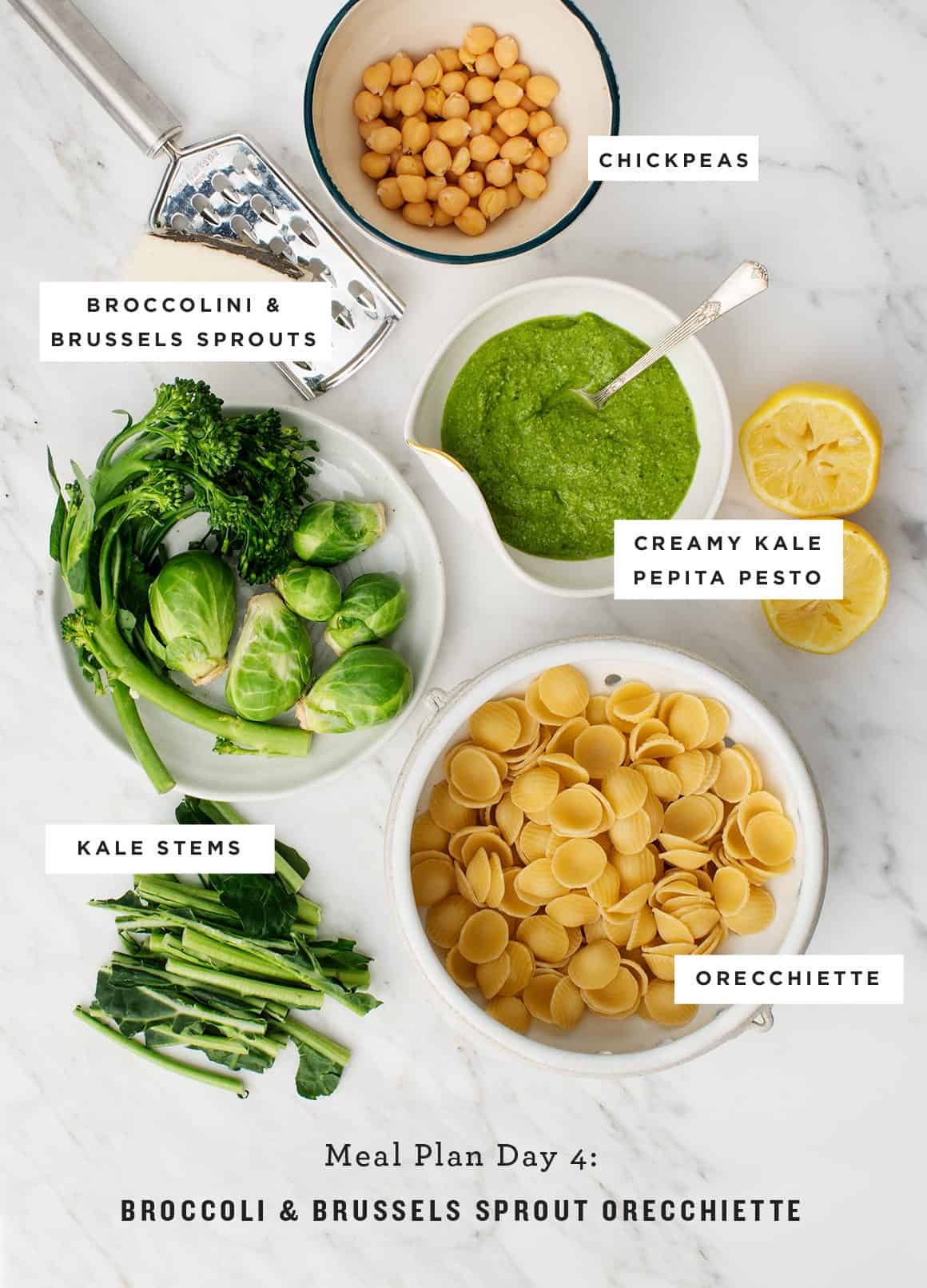 Meal Plan Day 4: Broccoli & Brussels Sprout Orecchiette