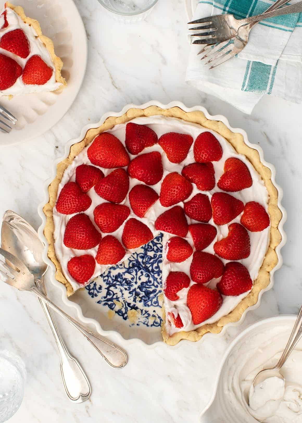 Coconut Cream Strawberry Tart Recipe - Love and Lemons