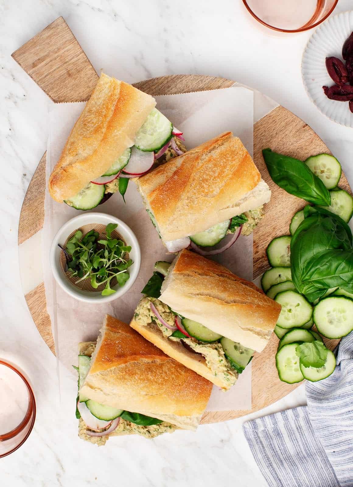 Lunch Box Veggie Sandwich