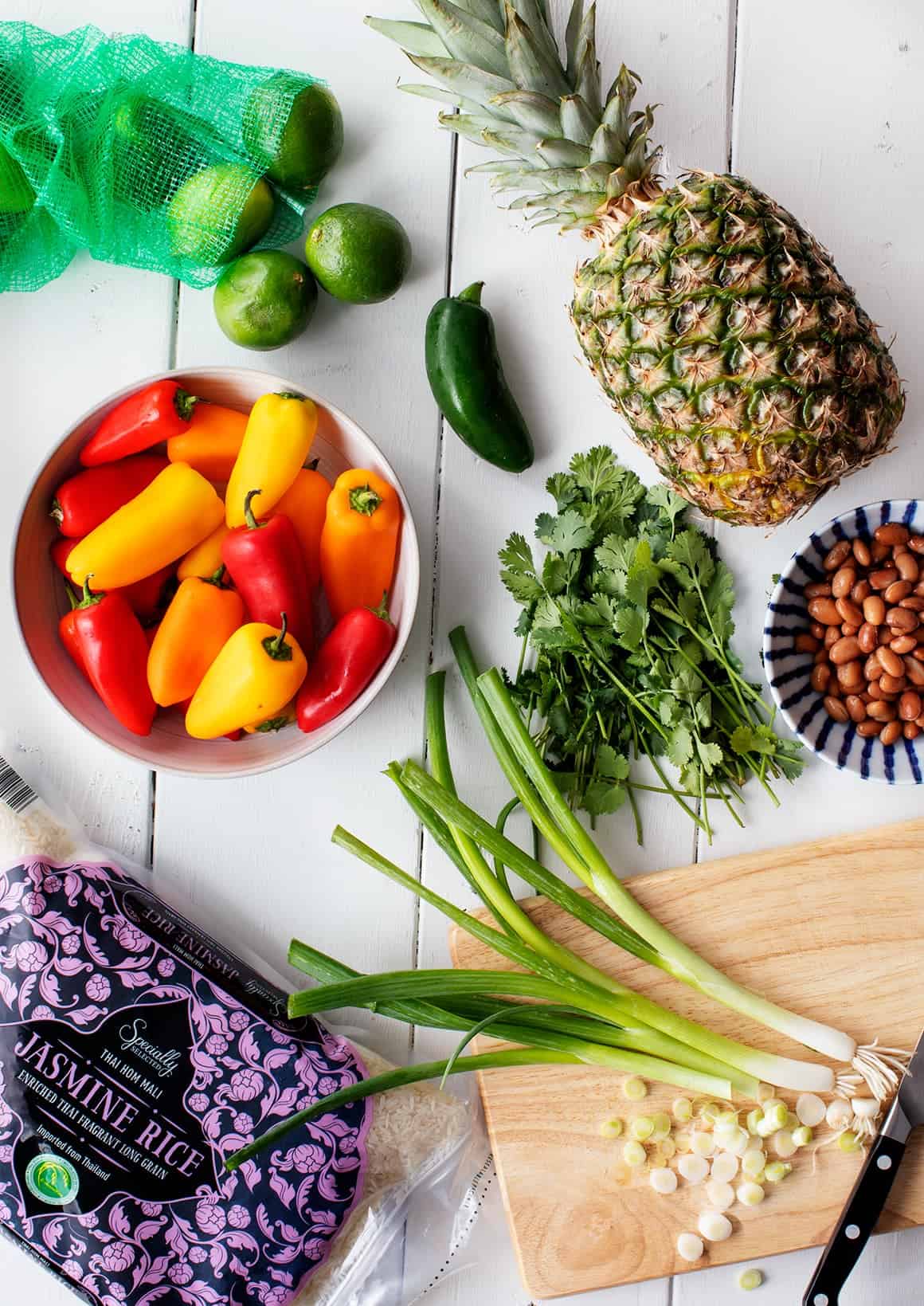 Mini Stuffed Peppers with Pineapple Salsa