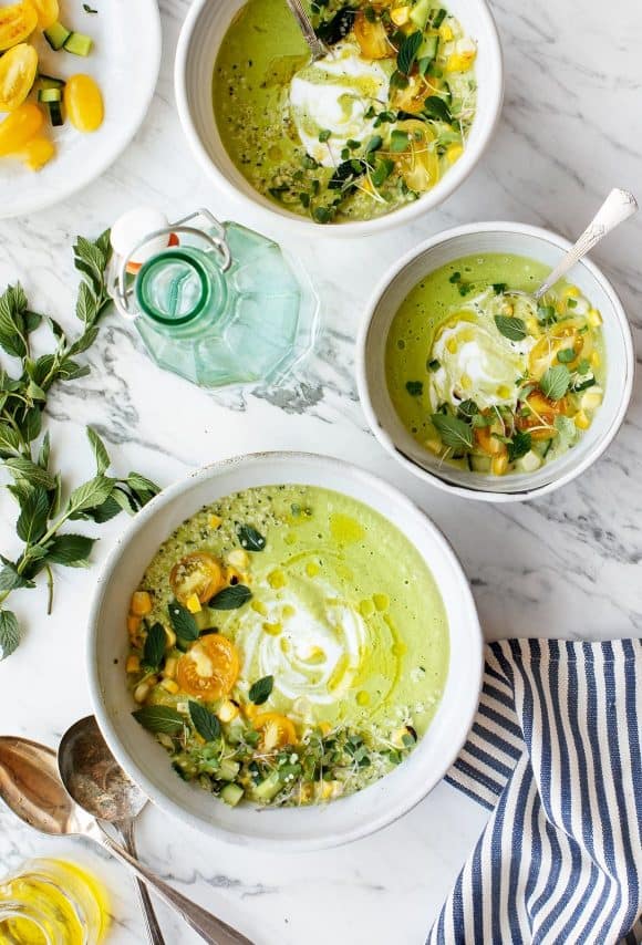 Cucumber Gazpacho Recipe - Love and Lemons