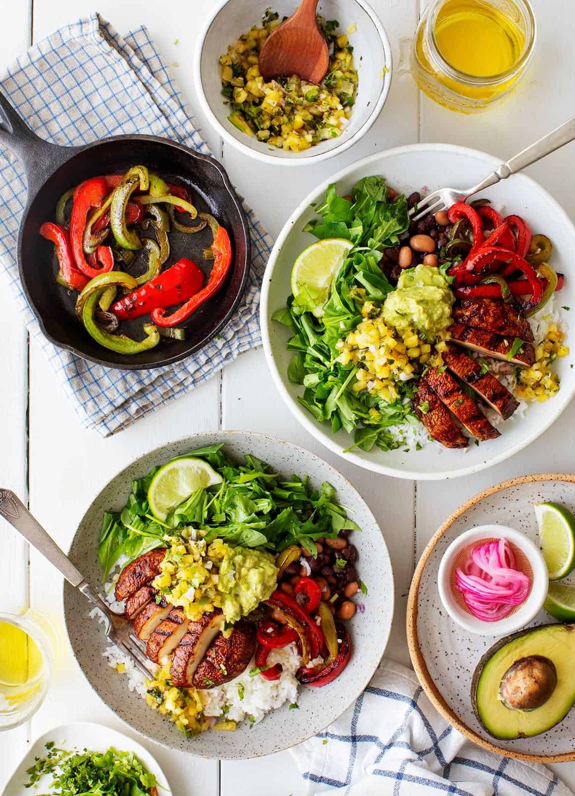 Mexican Brown Rice Salad Bowl - Easy Vegan Lunch Recipe