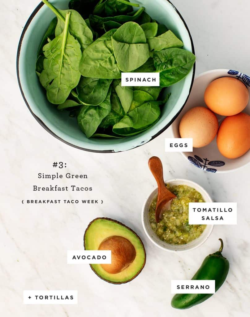Avocado Tomatillo Breakfast Tacos Recipe Love and Lemons