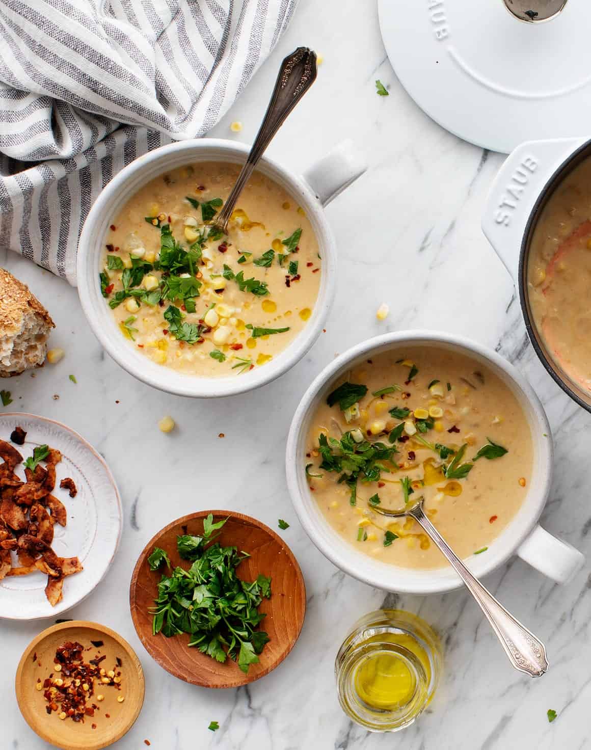 Vegan Split Pea Soup with Smoky Baked Tofu - Plant Based RD