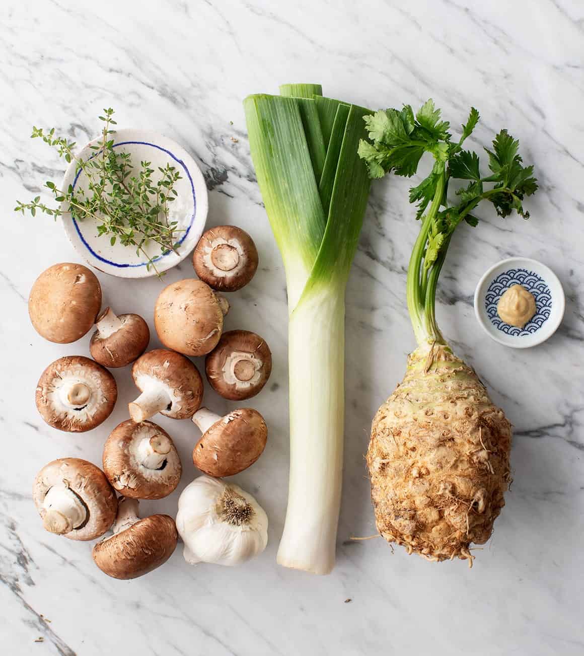 Creamy Celery Root Cauliflower Soup