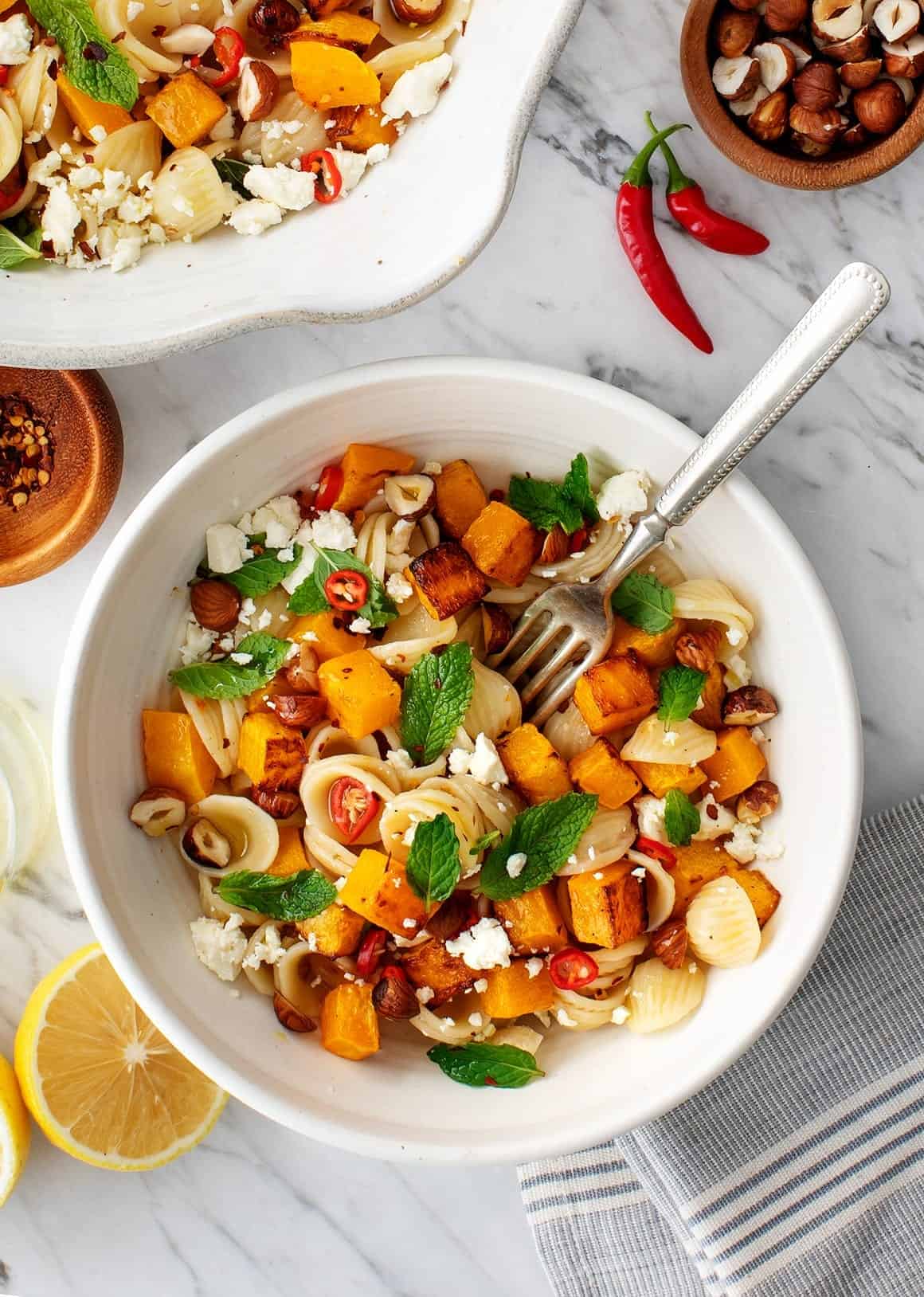 Butternut, tomato & basil pasta, Easy meals Recipes