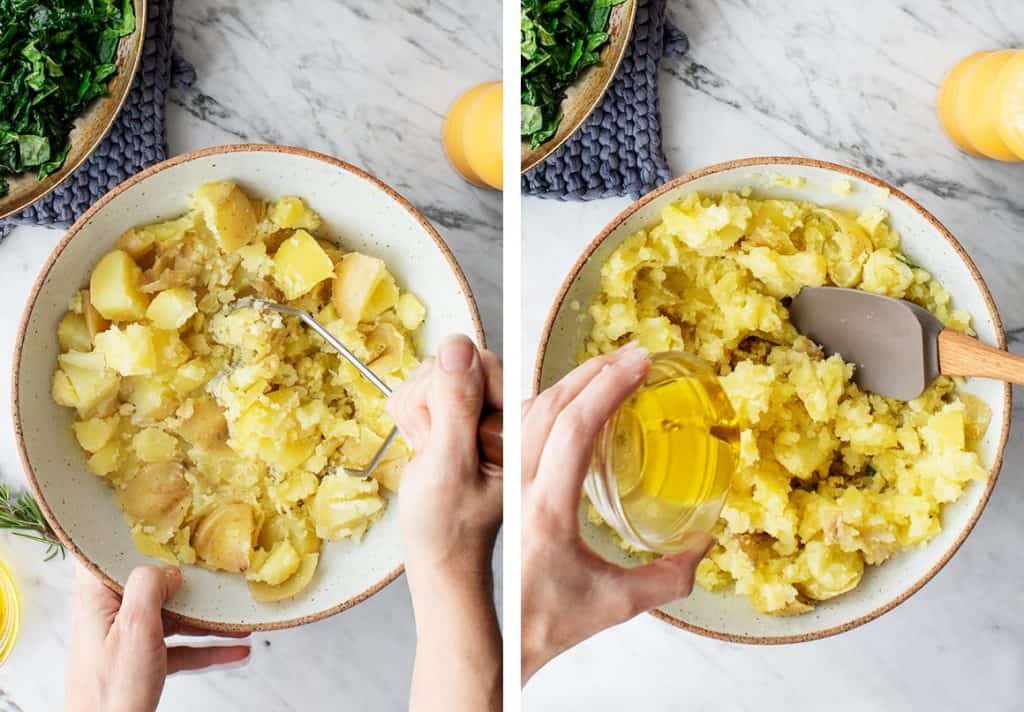 Kale & Olive Oil Vegan Mashed Potatoes Recipe Love and Lemons
