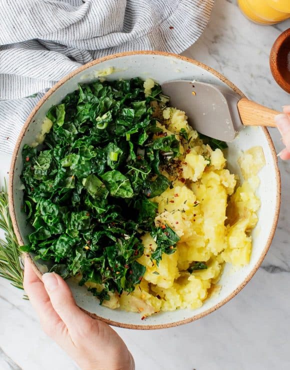 Kale & Olive Oil Vegan Mashed Potatoes Recipe Love and Lemons