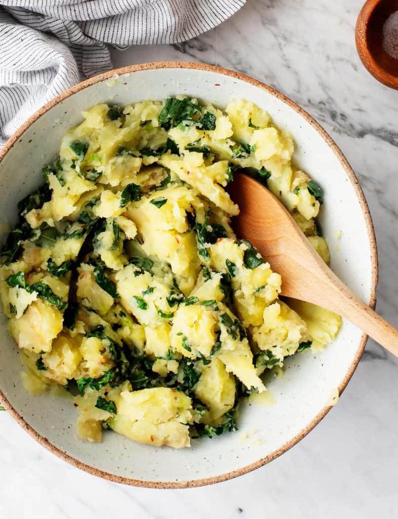 Kale & Olive Oil Vegan Mashed Potatoes Recipe Love and Lemons