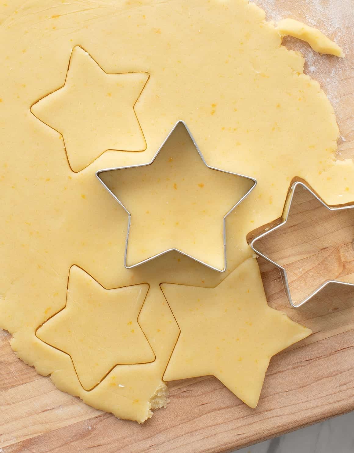 Orange Zest Shortbread Cookies