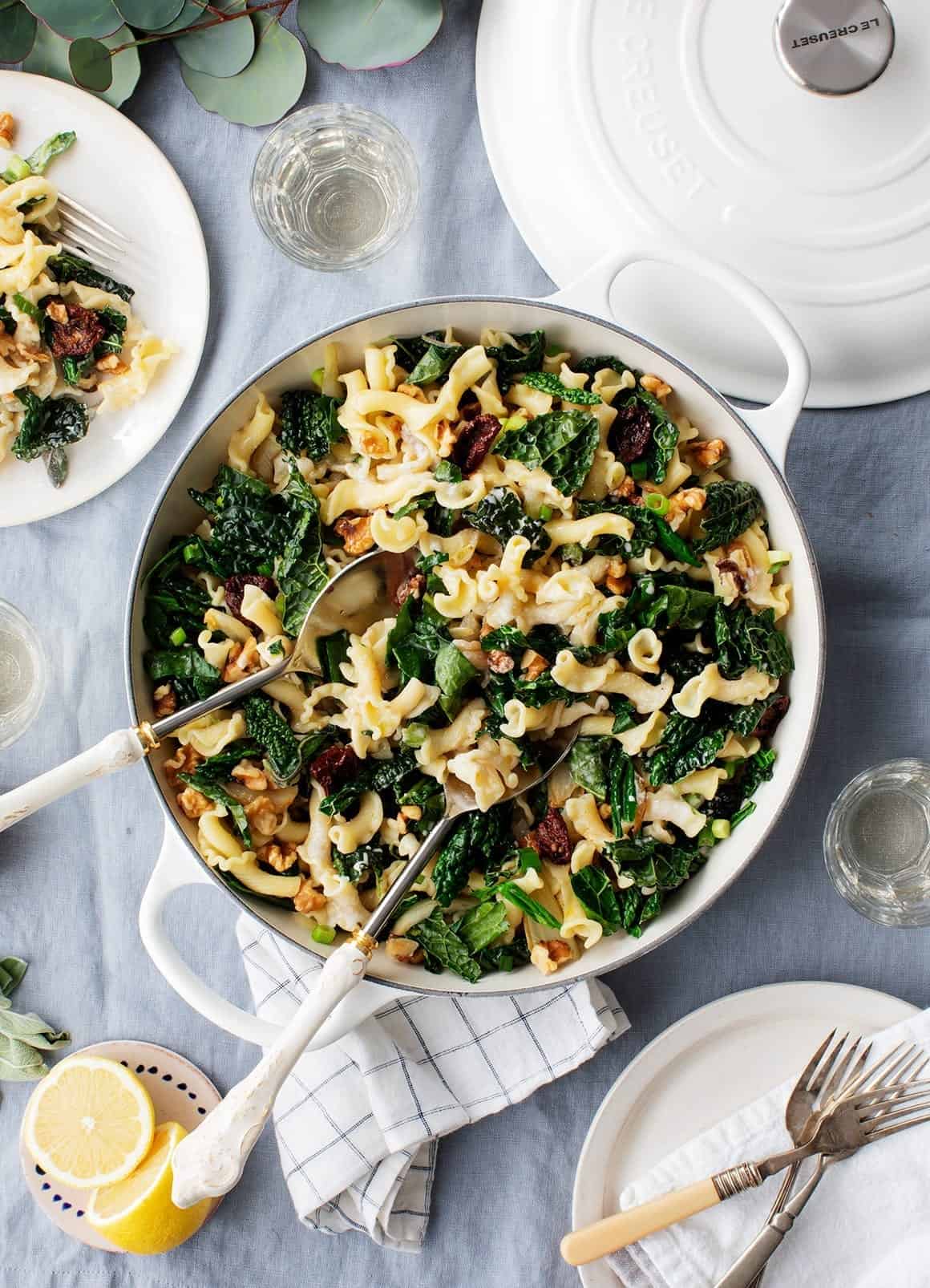 Winter Fennel, Sage, and Kale Pasta for Valentine's Day