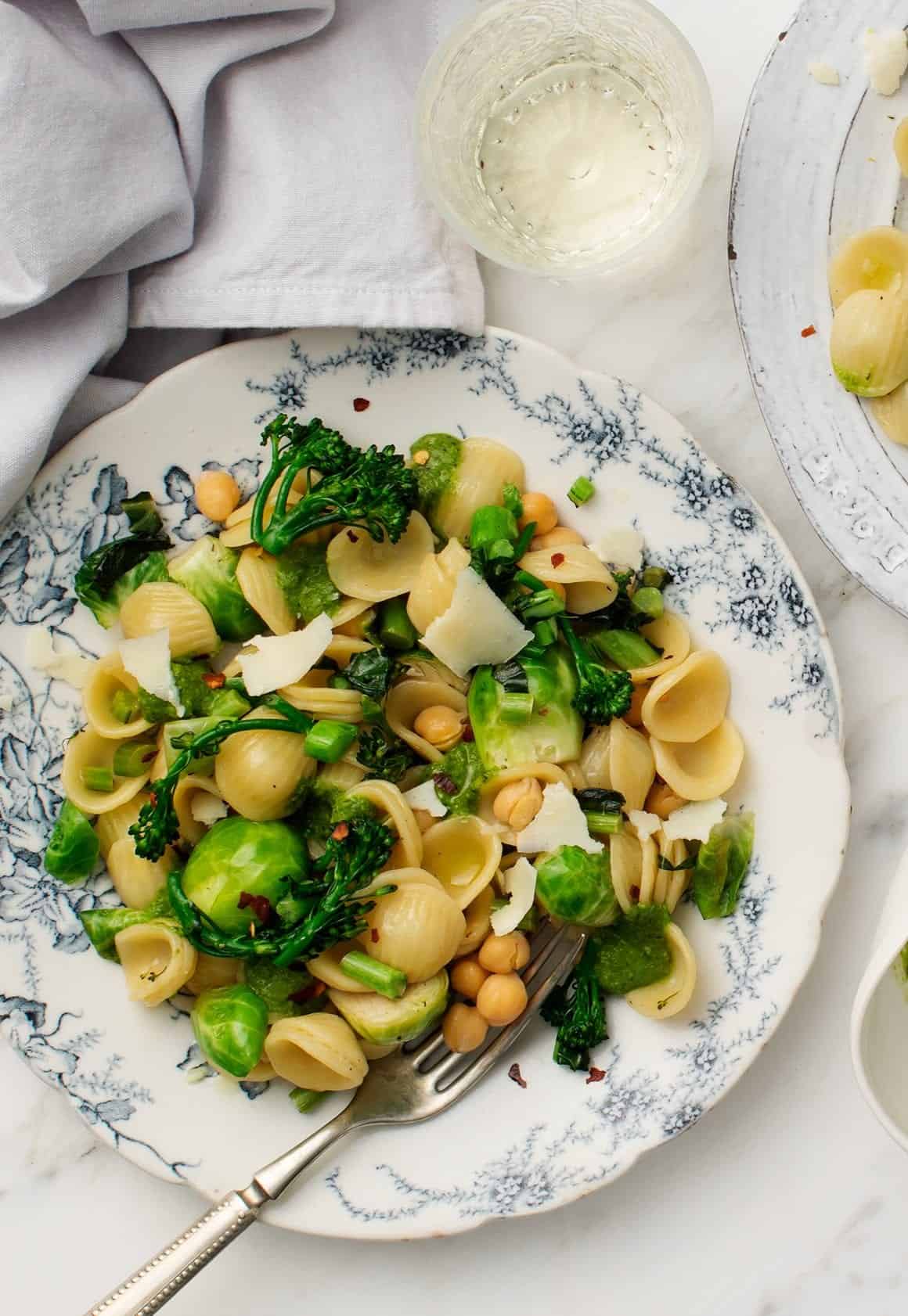 Broccolini & Brussels Sprout Orecchiette