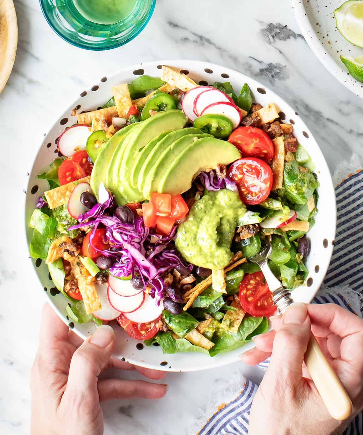 Healthy taco salad