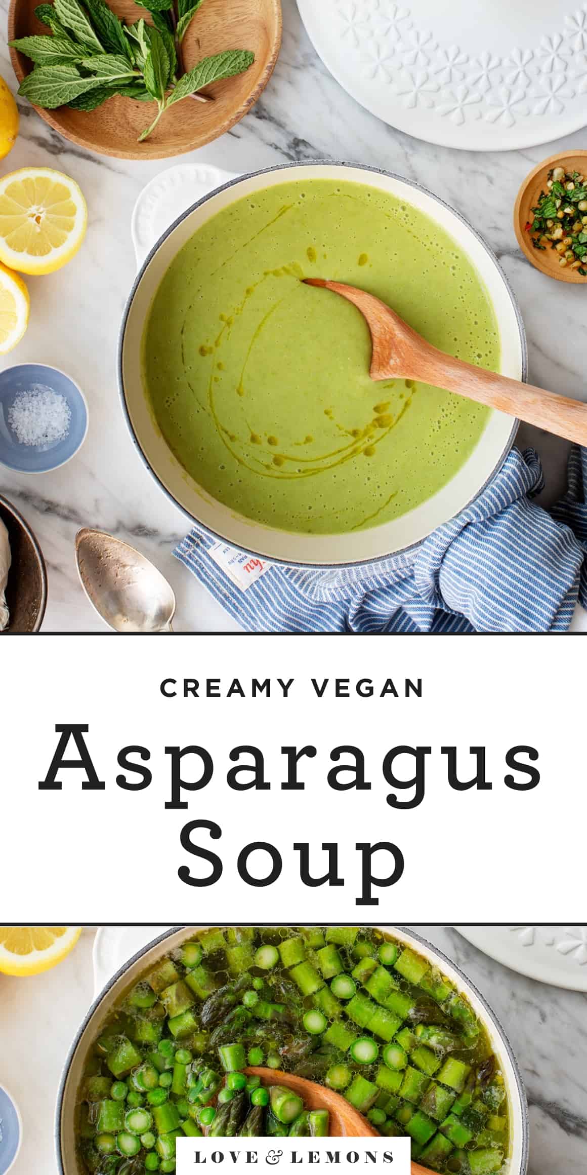 Creamy Asparagus Soup Recipe Love and Lemons