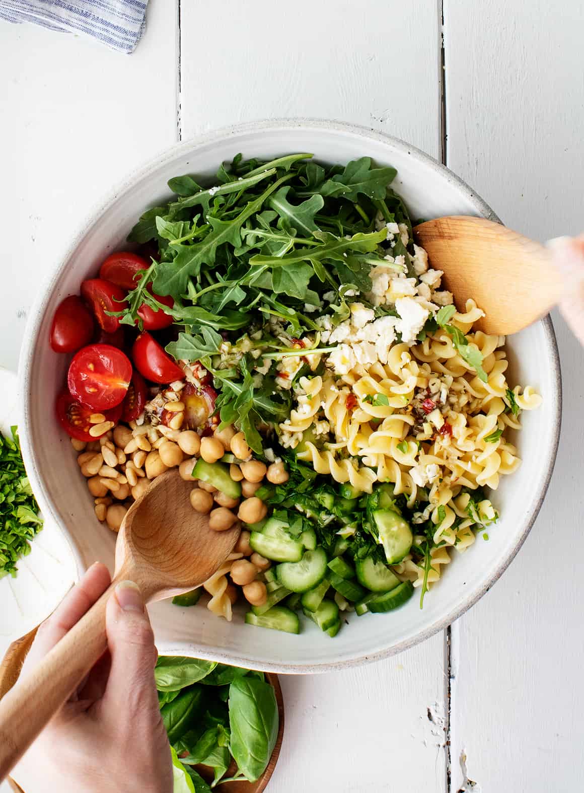 Mediterranean Pasta Salad [Meal Prep] - She Likes Food