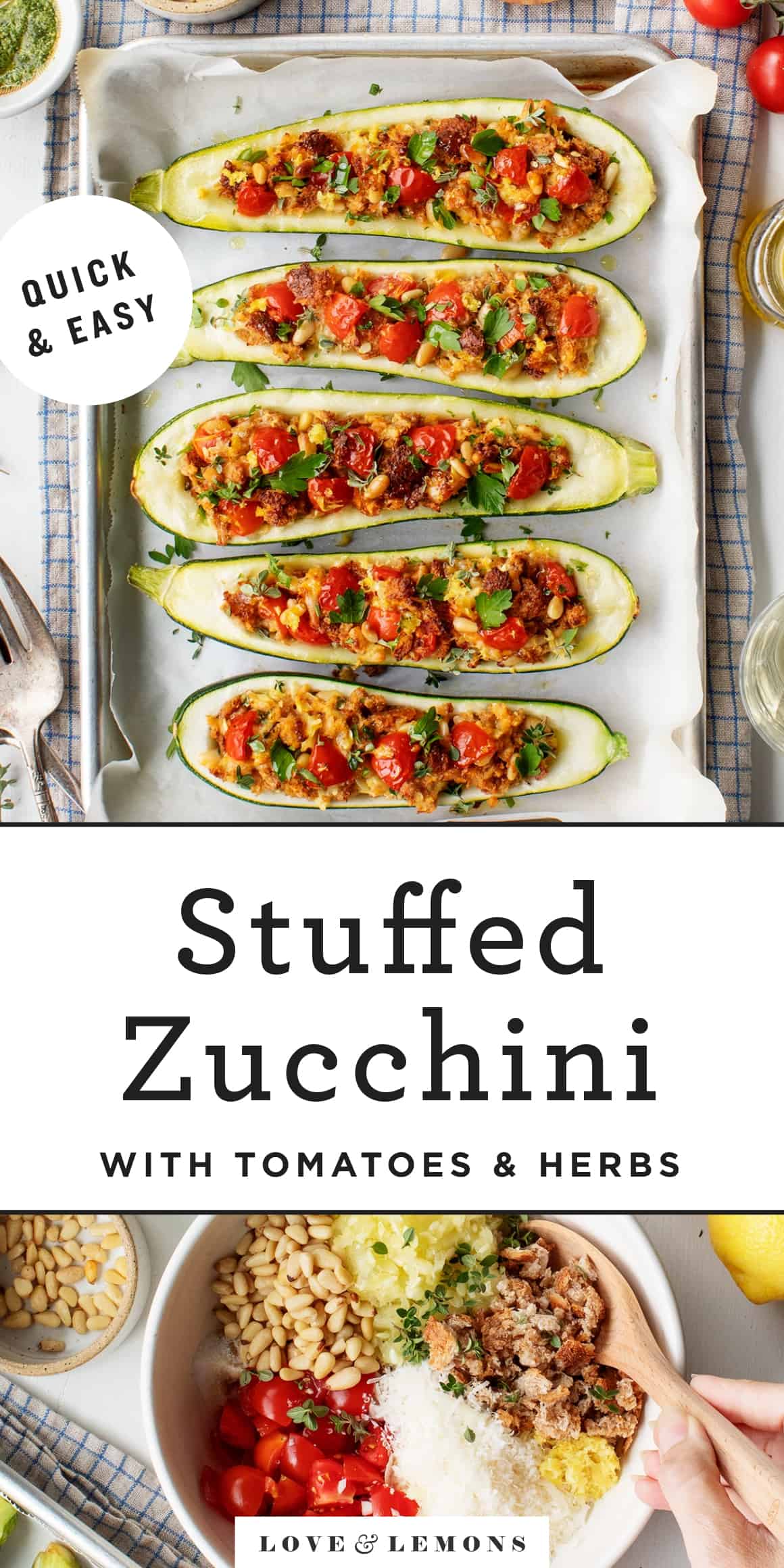 Stuffed Zucchini Boats Recipe Love and Lemons