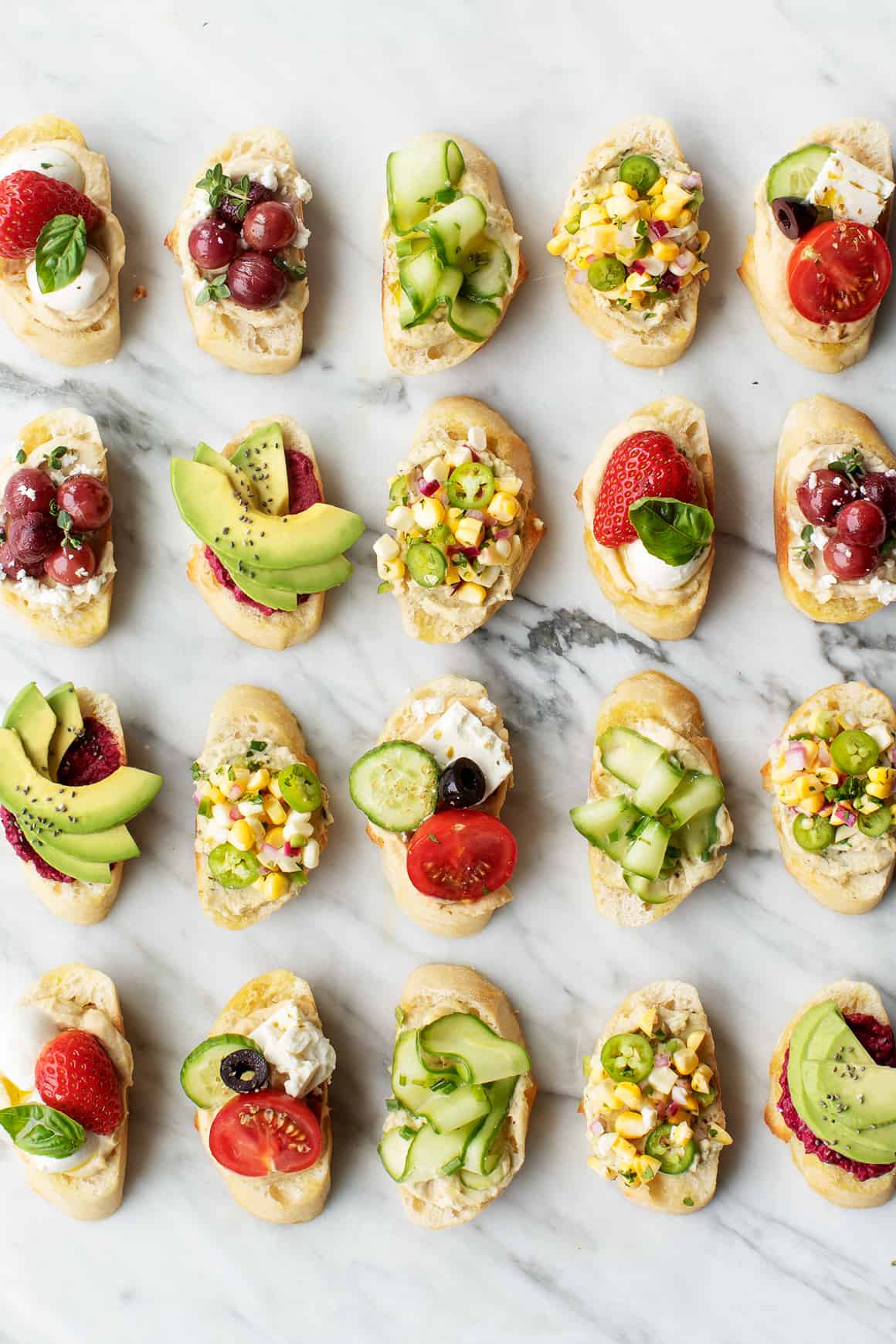 Hummus Crostini Appetizers Recipe Love and Lemons