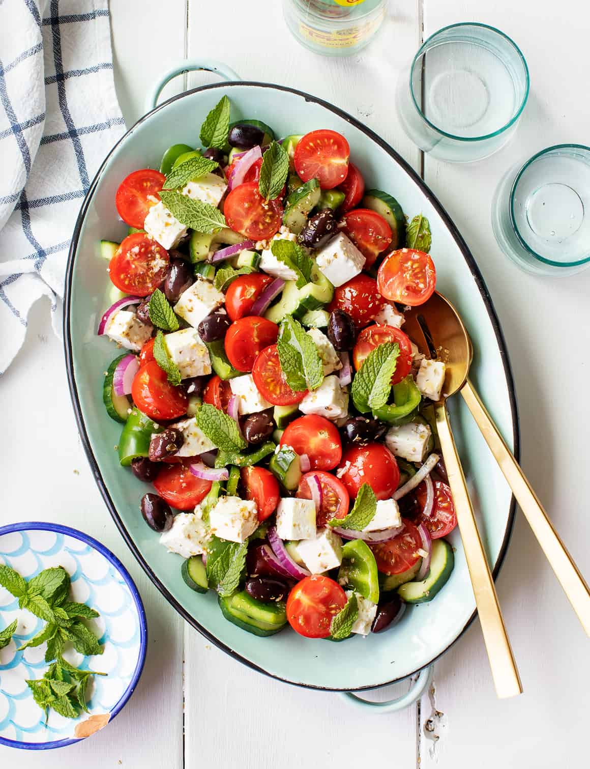 Greek-style Vegan Lunch Box Salad