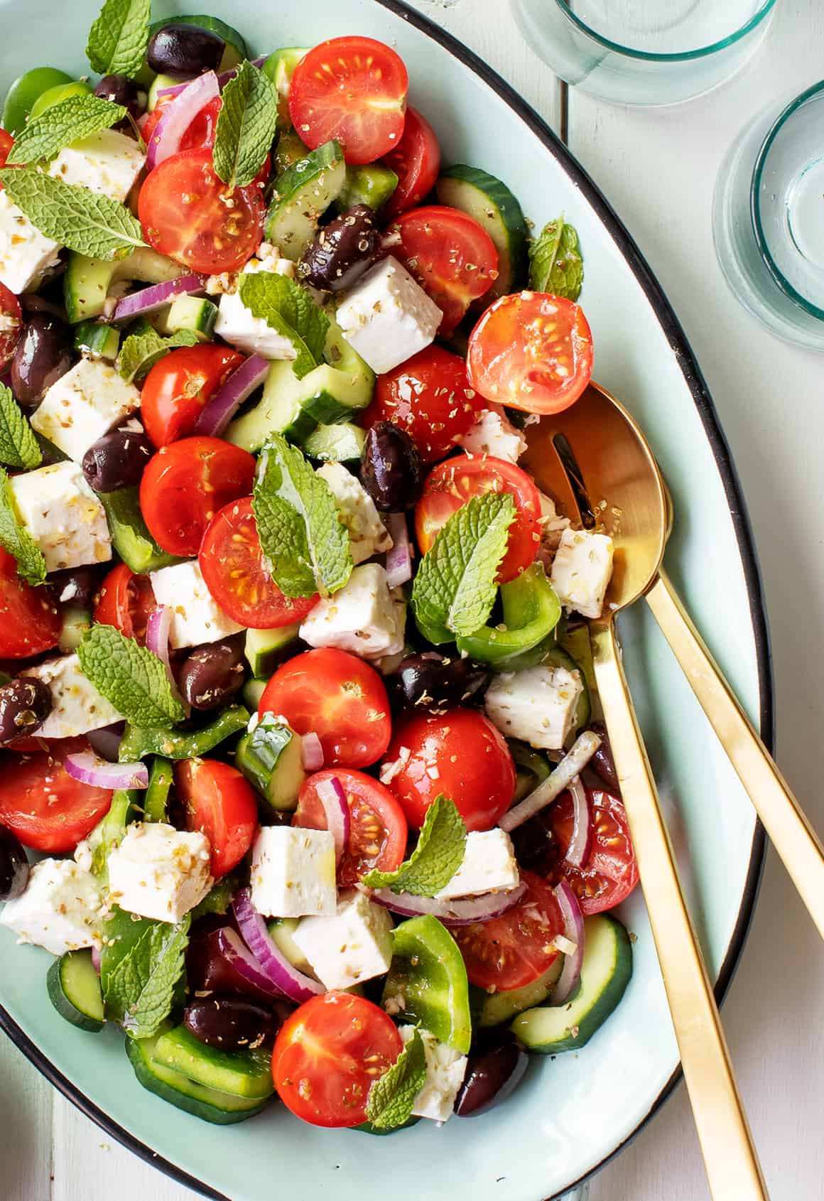 Greek-style Vegan Lunch Box Salad