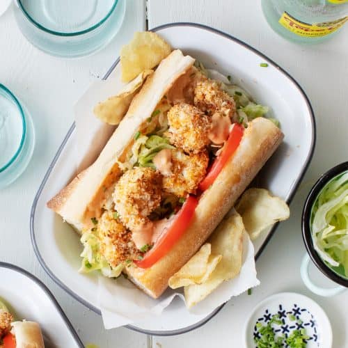 Crispy Cauliflower Po Boy Sandwich-image