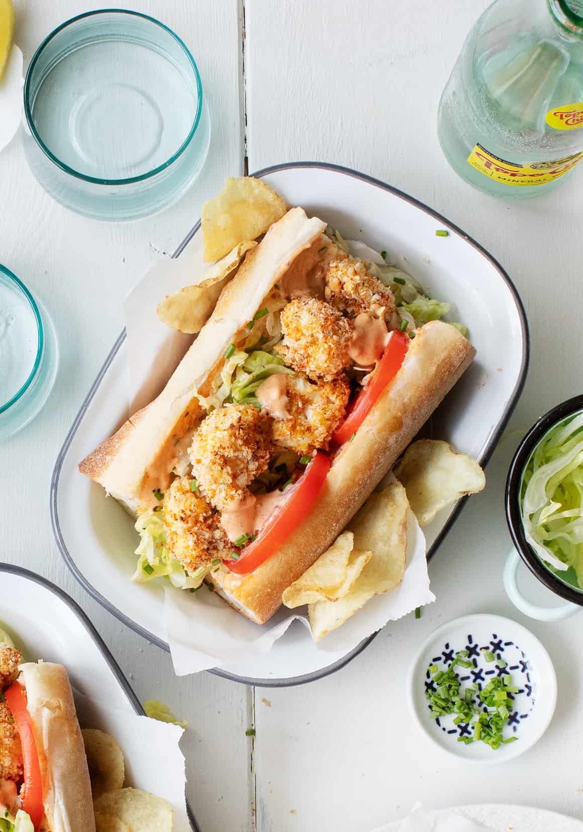 Crispy Cauliflower Po' Boy Sandwich Recipe - Love and Lemons