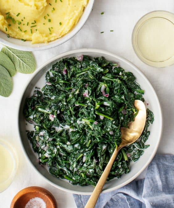 Coconut Creamed Spinach Recipe Love and Lemons