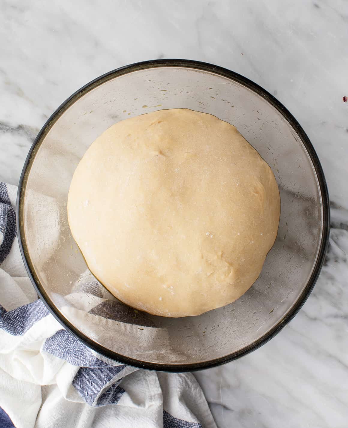 Bread dough in a bowl