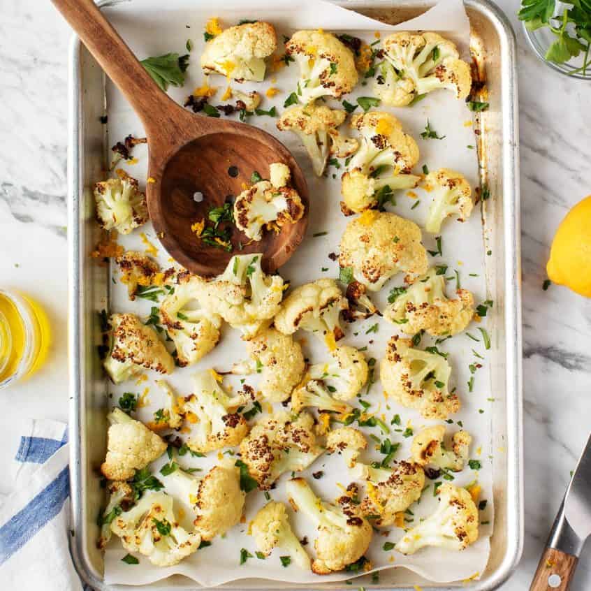 Roasted Cauliflower with Lemon Zest Recipe - Love and Lemons