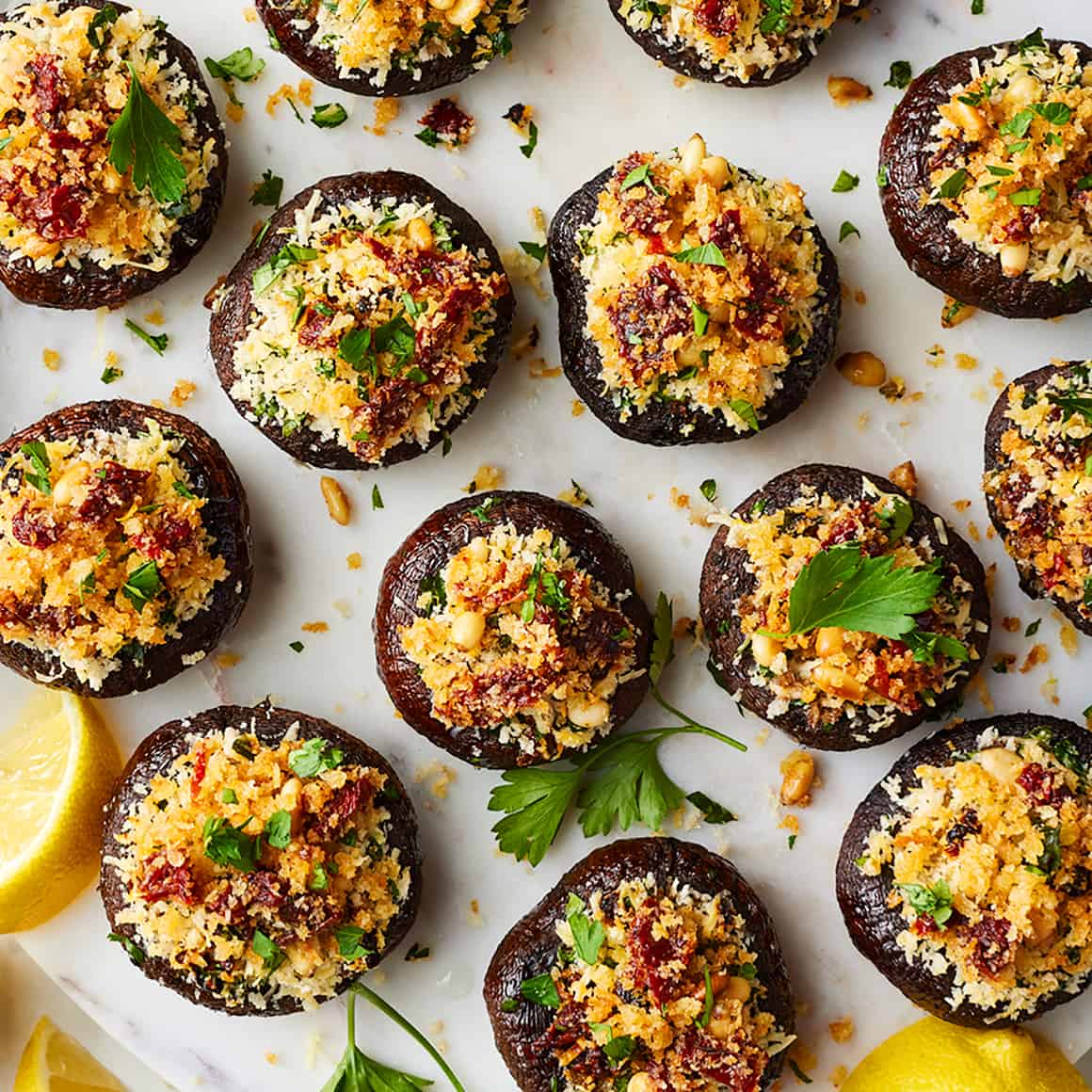 Stuffed mushrooms - party finger food ideas