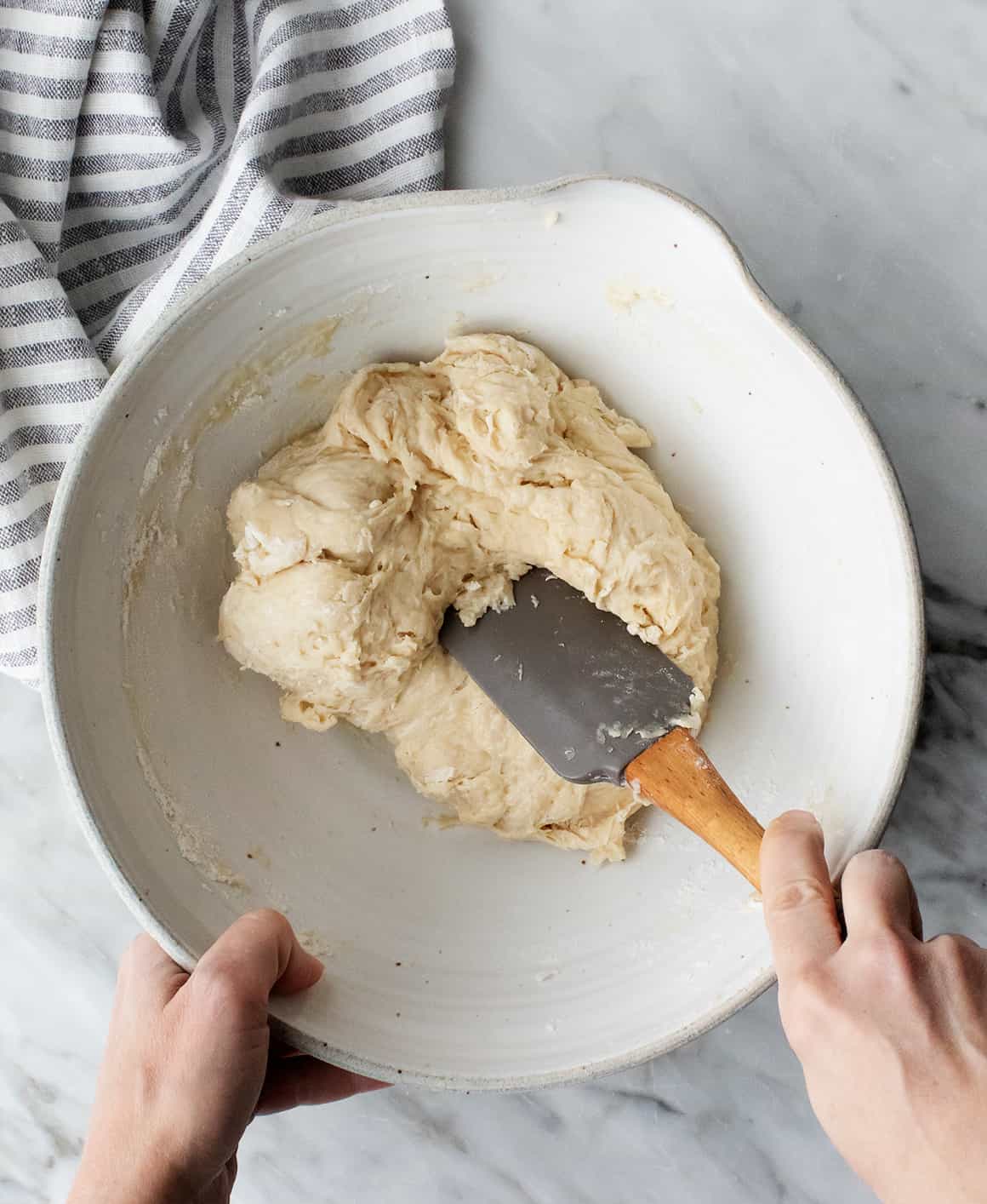 Dough in a large bowl