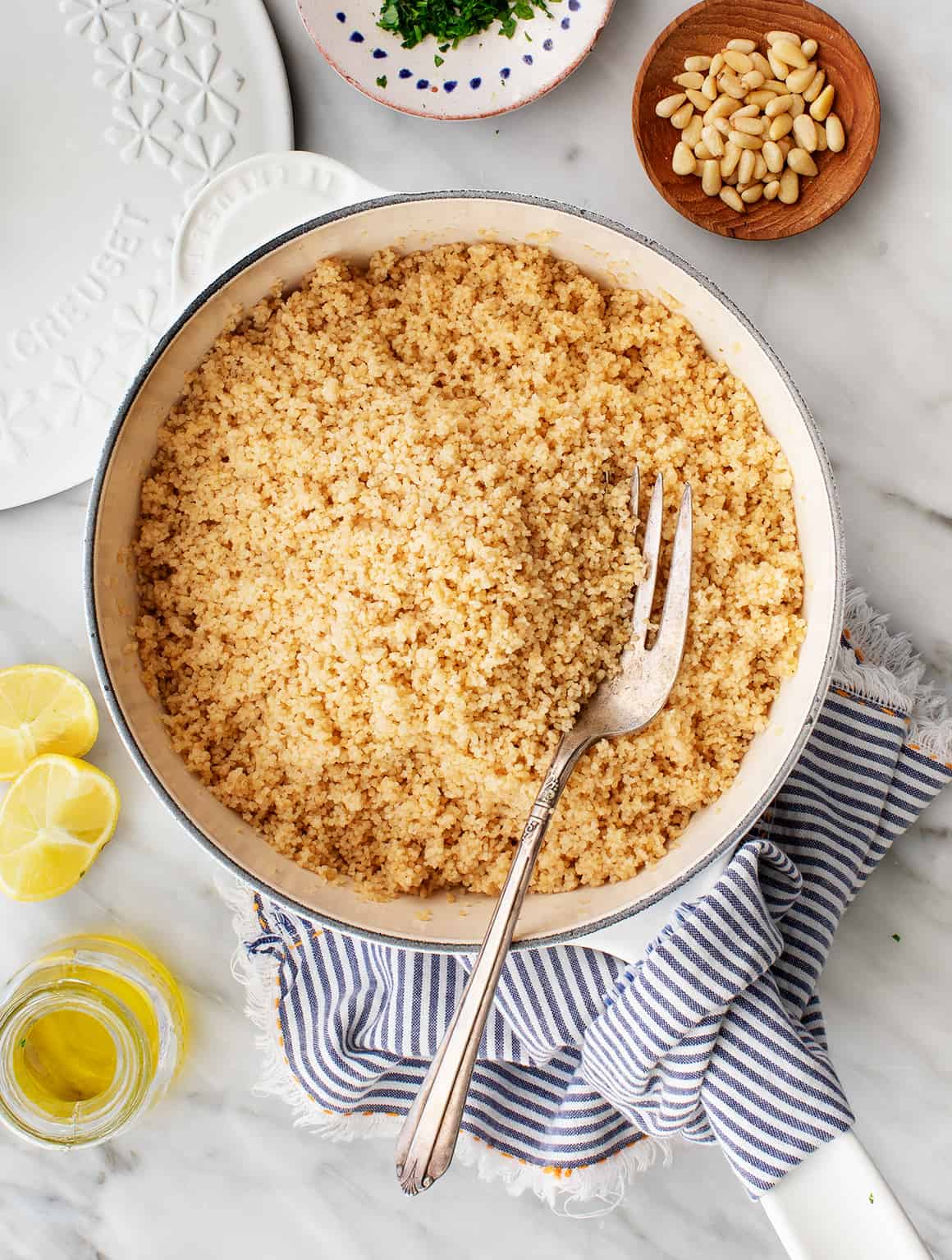 Couscous in a pot