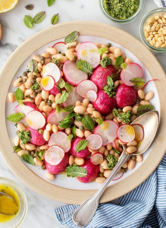 Spring dinner ideas - radish salad