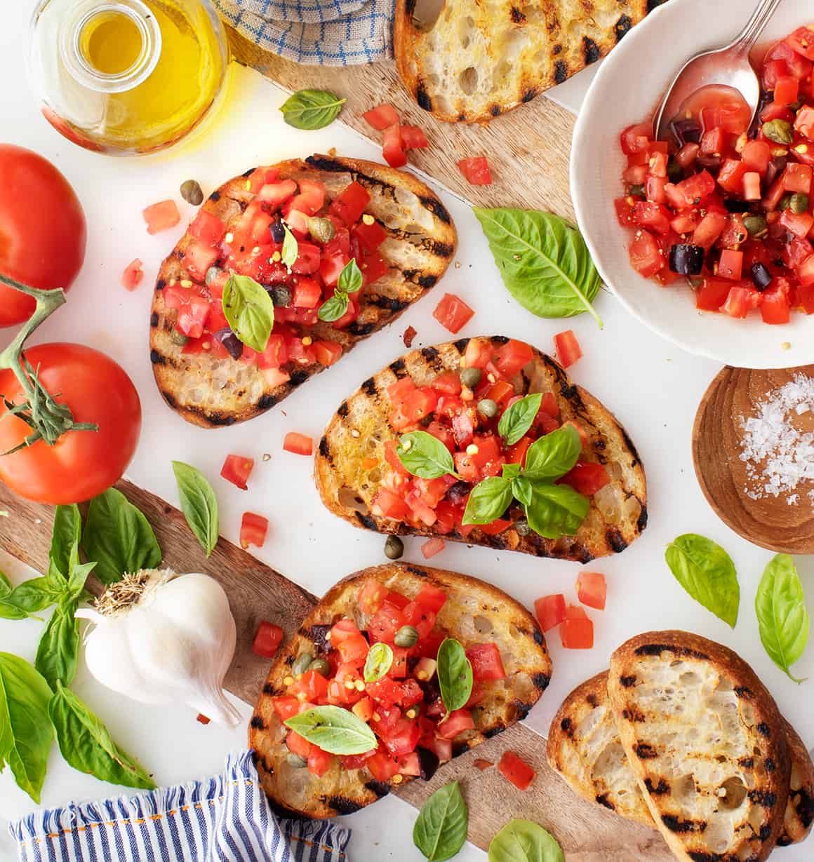 ammunition gidsel Gade Tomato Bruschetta Recipe - Love and Lemons