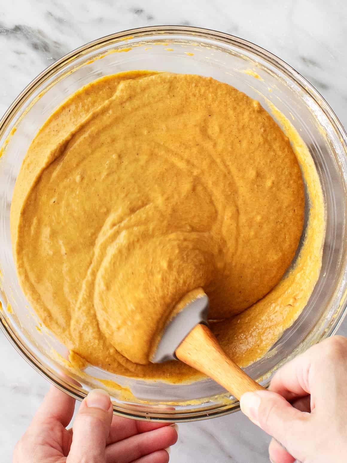 Pumpkin muffin recipe batter